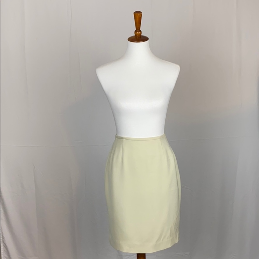 Tahari Cream Pencil Skirt